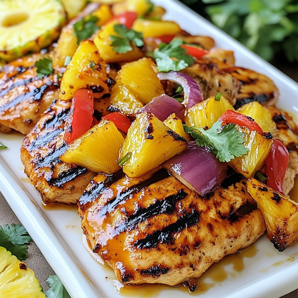 Caribbean Pineapple Chicken Flavorful Grilled Delight