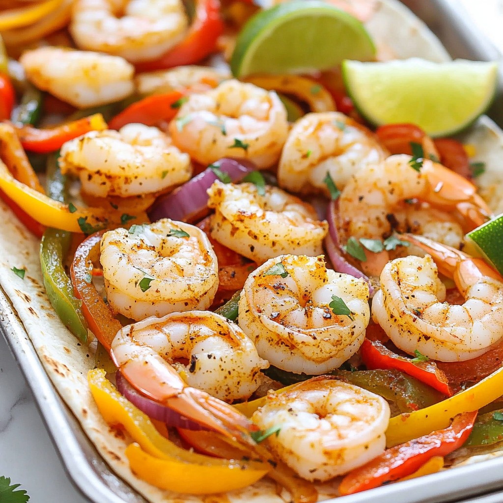 Sheet Pan Shrimp Fajitas Quick and Flavorful Meal