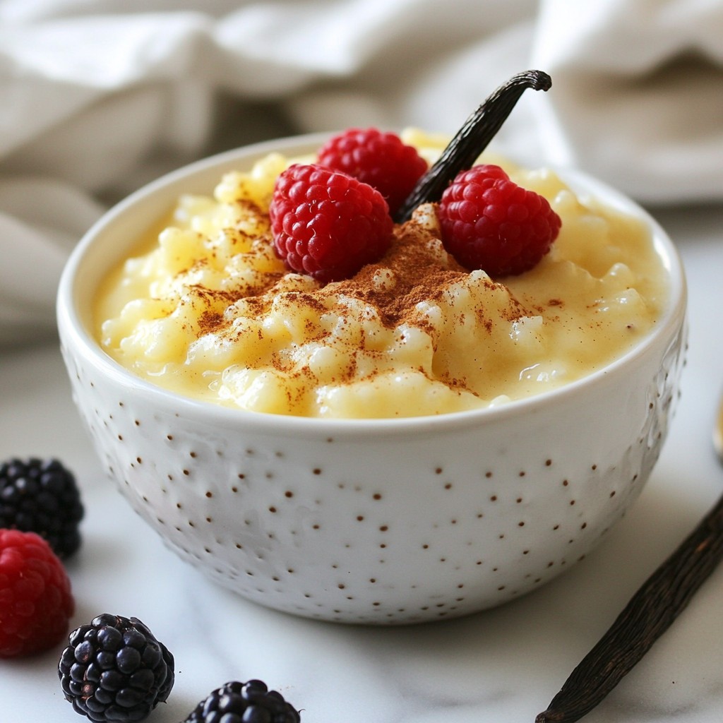 Vanilla Bean Rice Pudding Creamy Delight Recipe