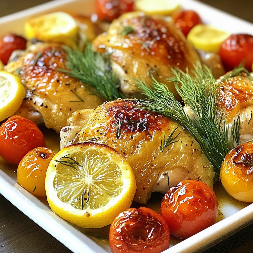 Zesty One-Pan Lemon Dill Chicken Thighs Recipe