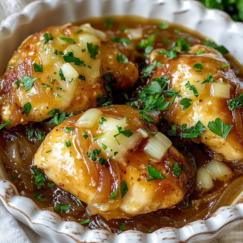 French Onion Chicken Skillet Tasty One-Pan Meal