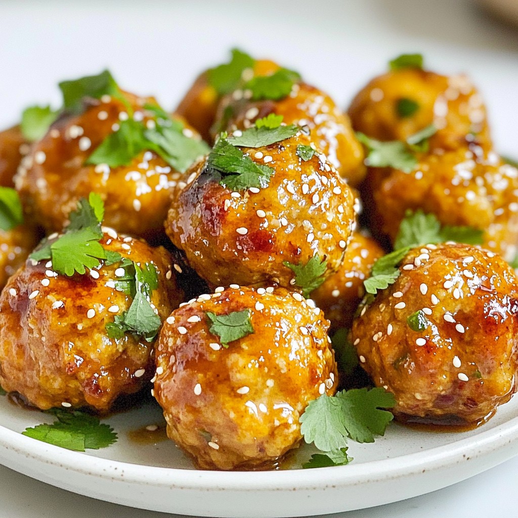 Teriyaki Chicken Meatballs Flavorful Easy Dinner Recipe