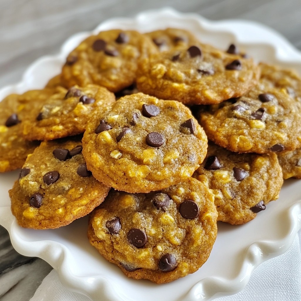 Pumpkin Oatmeal Chocolate Chip Cookies Delightful Treat
