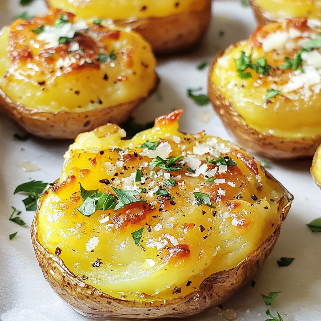 Garlic Butter Smashed Potatoes Easy and Delicious Side