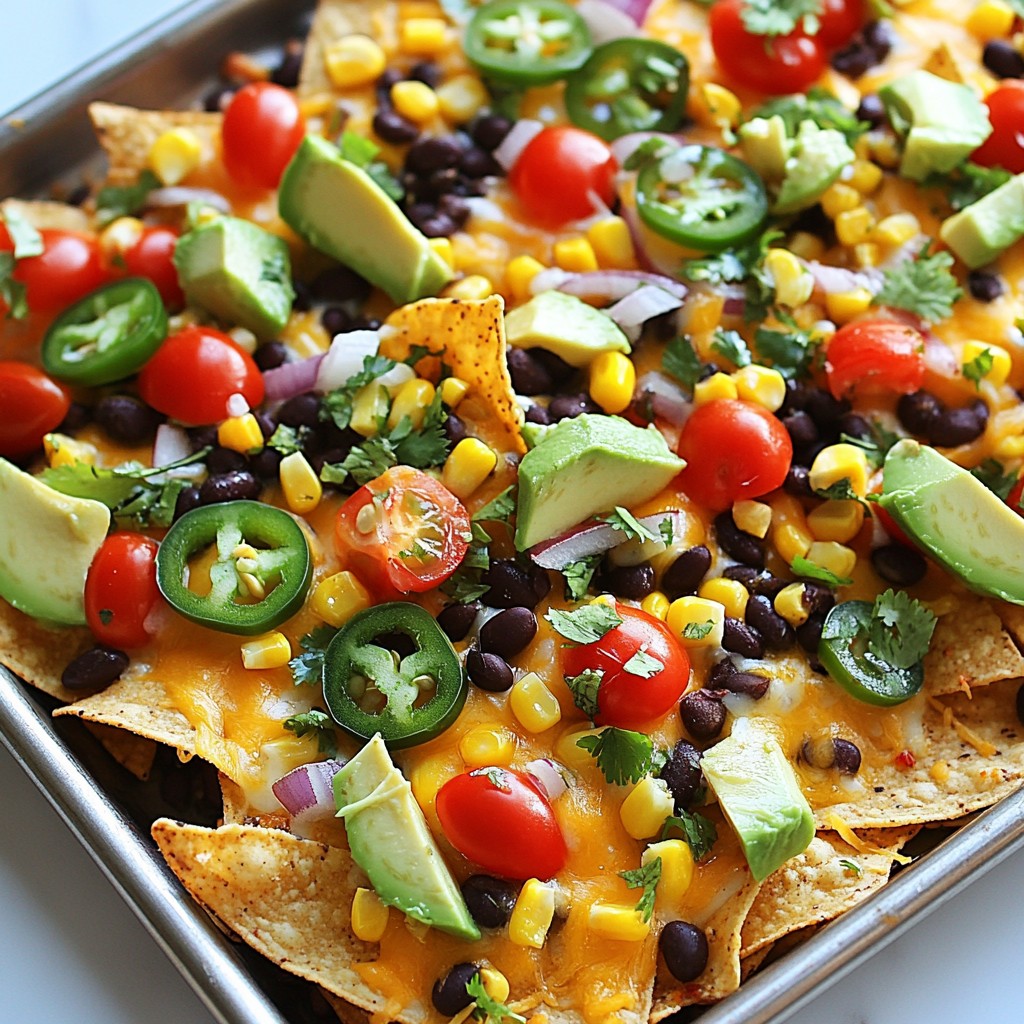 Loaded Veggie Sheet Pan Nachos Flavorful and Easy Dish