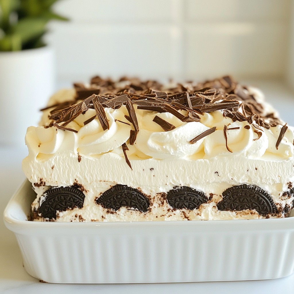 Mocha Oreo Icebox Cake Delightful No-Bake Recipe