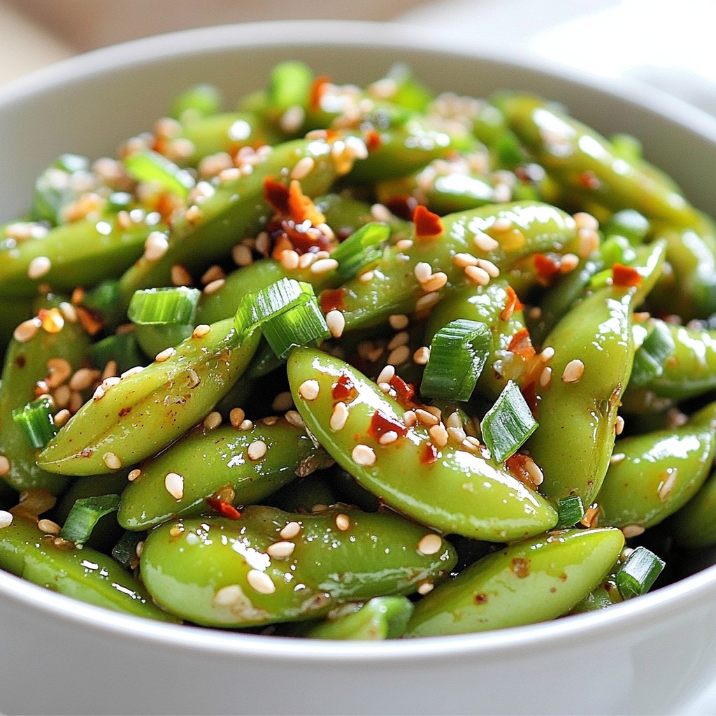 Spicy Garlic Edamame Flavorful and Simple Recipe