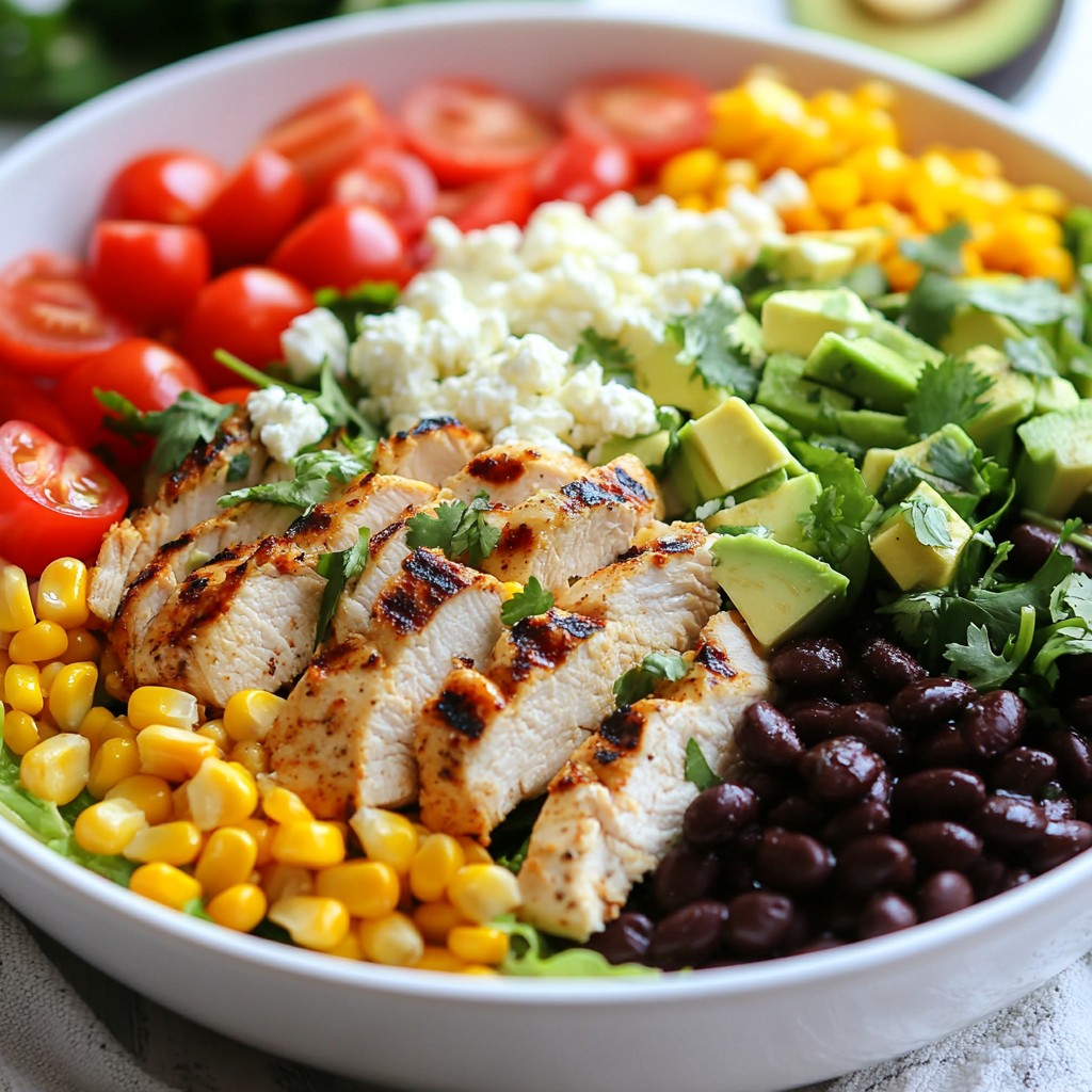 Southwest Chicken Cobb Salad Fresh and Flavorful Meal