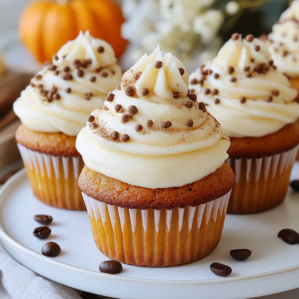Pumpkin Spice Latte Cupcakes Rich and Flavorful Treat