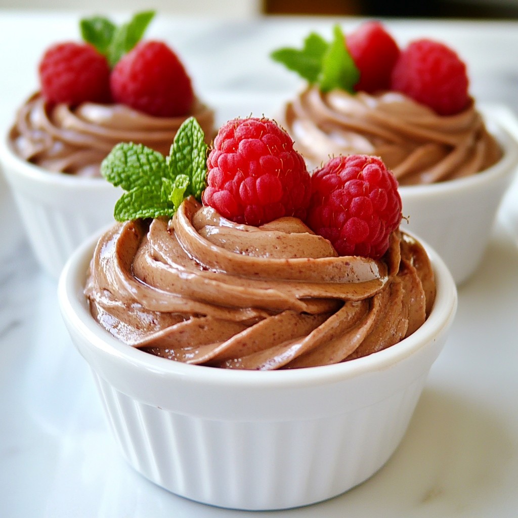 Raspberry Chocolate Mousse Cups Indulgent and Easy Recipe