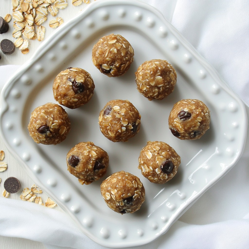 Peanut Butter Oatmeal Cookie Dough Bites Delightful Snack