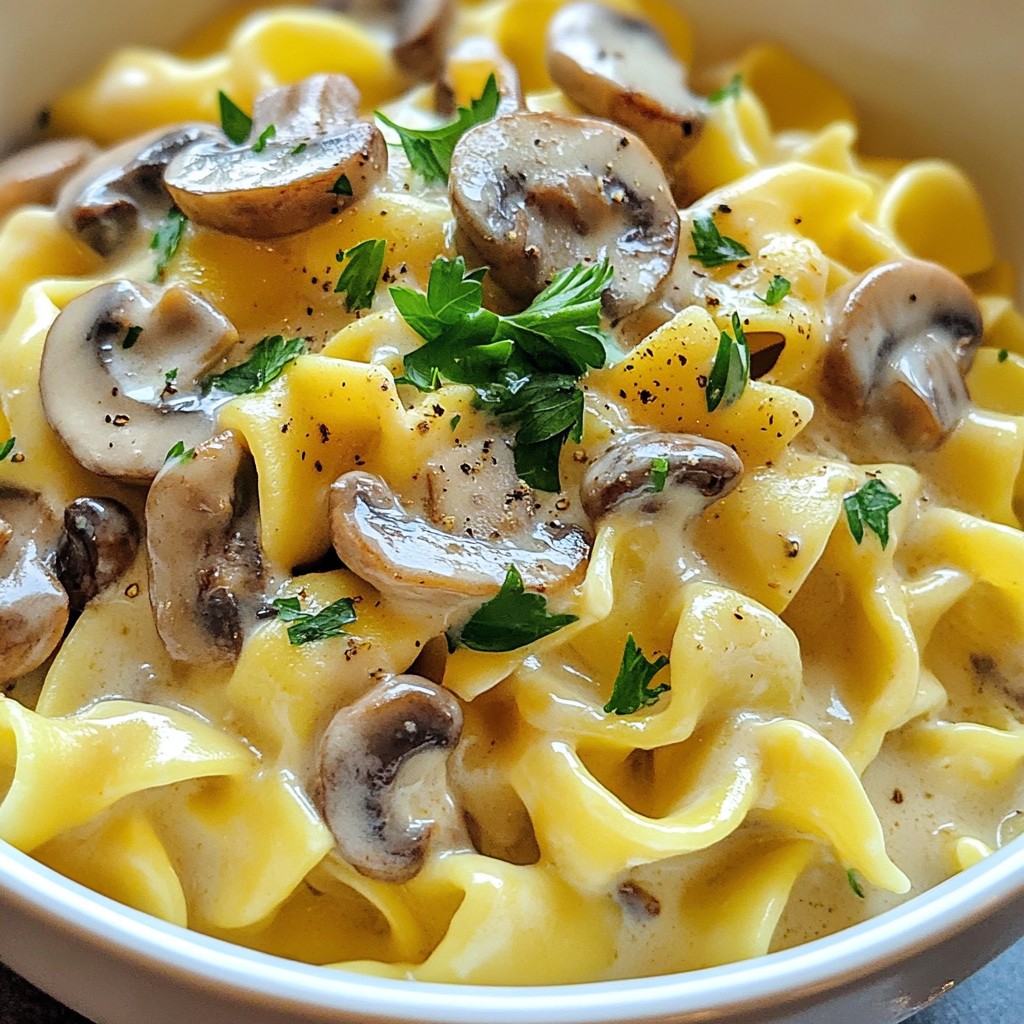 Creamy Mushroom Stroganoff Hearty and Flavorful Meal