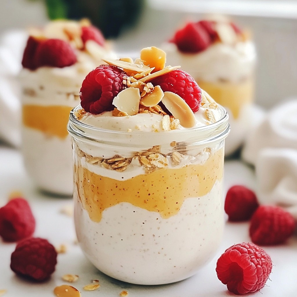 Raspberry Almond Overnight Oats Easy and Quick Recipe