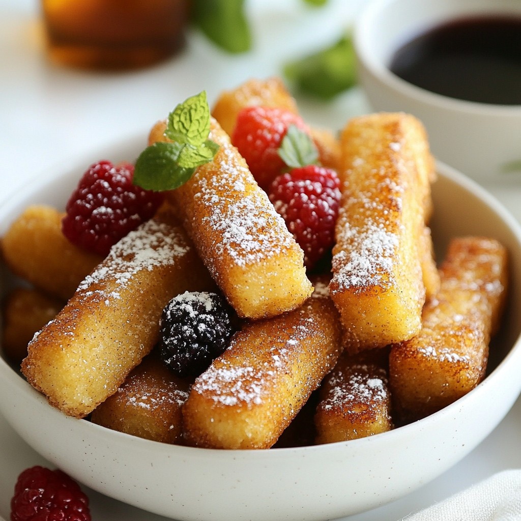 Cinnamon Sugar French Toast Sticks Irresistible Treat