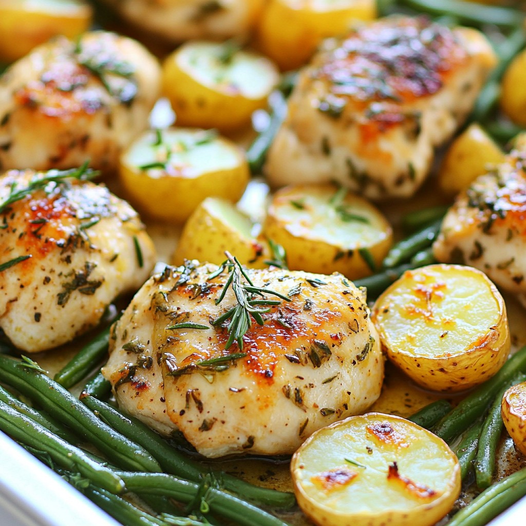 Savory Sheet Pan Garlic Herb Chicken Easy Dinner Recipe