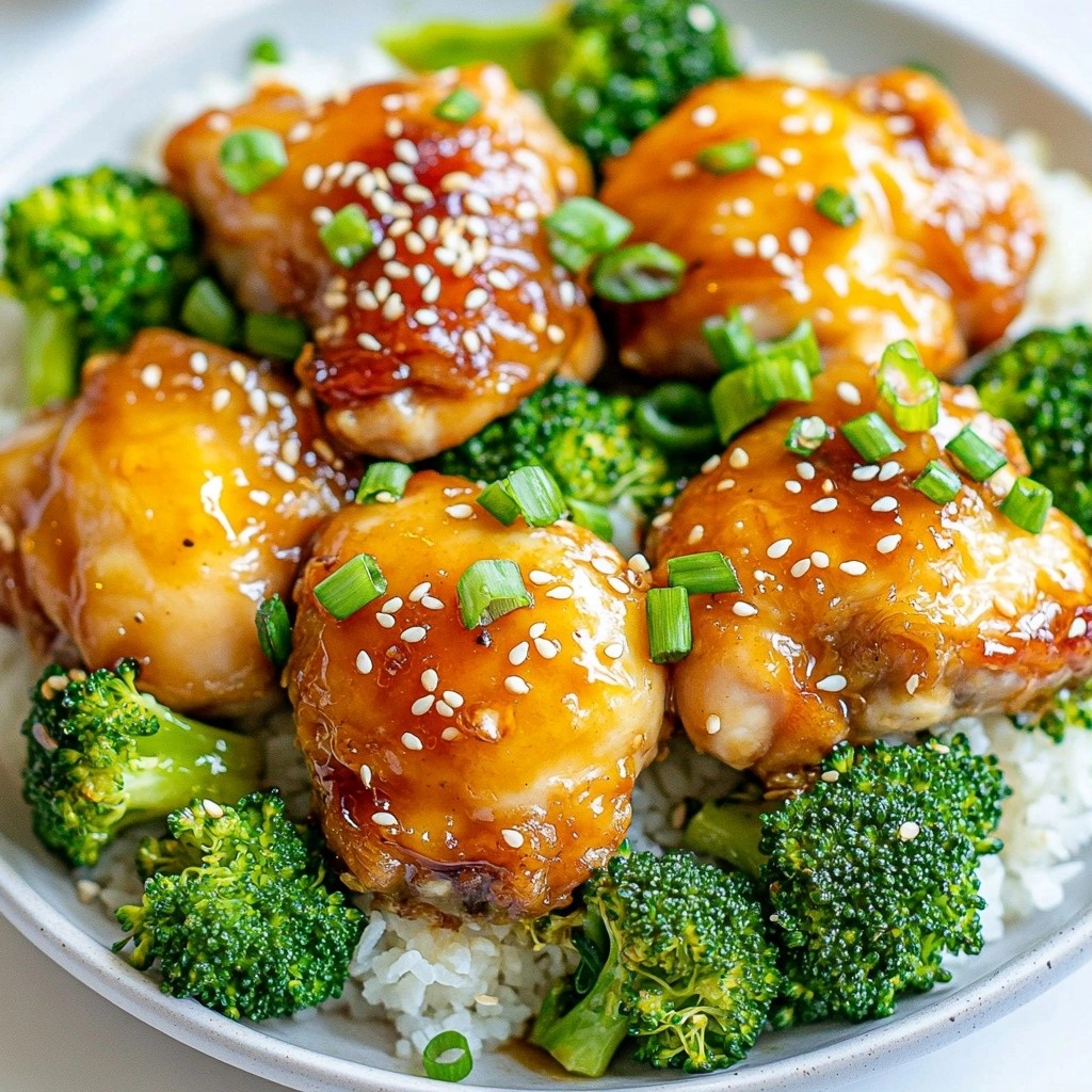 Savory One-Pan Honey Garlic Chicken with Broccoli Dish
