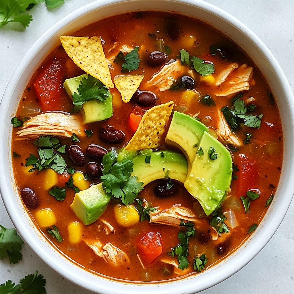 Spicy Southwest Chicken Soup Bold and Flavorful Recipe