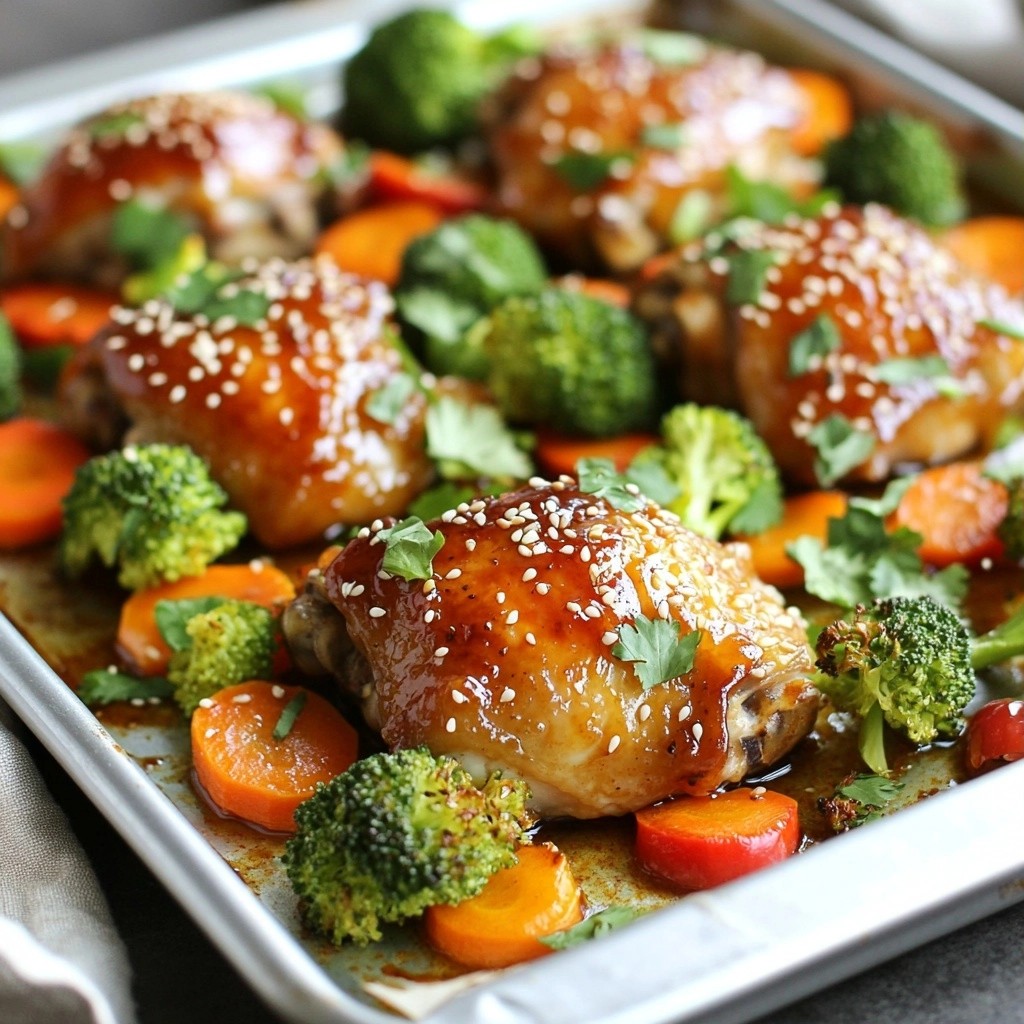 Crispy Sheet Pan Sweet Chili Glazed Chicken Delight