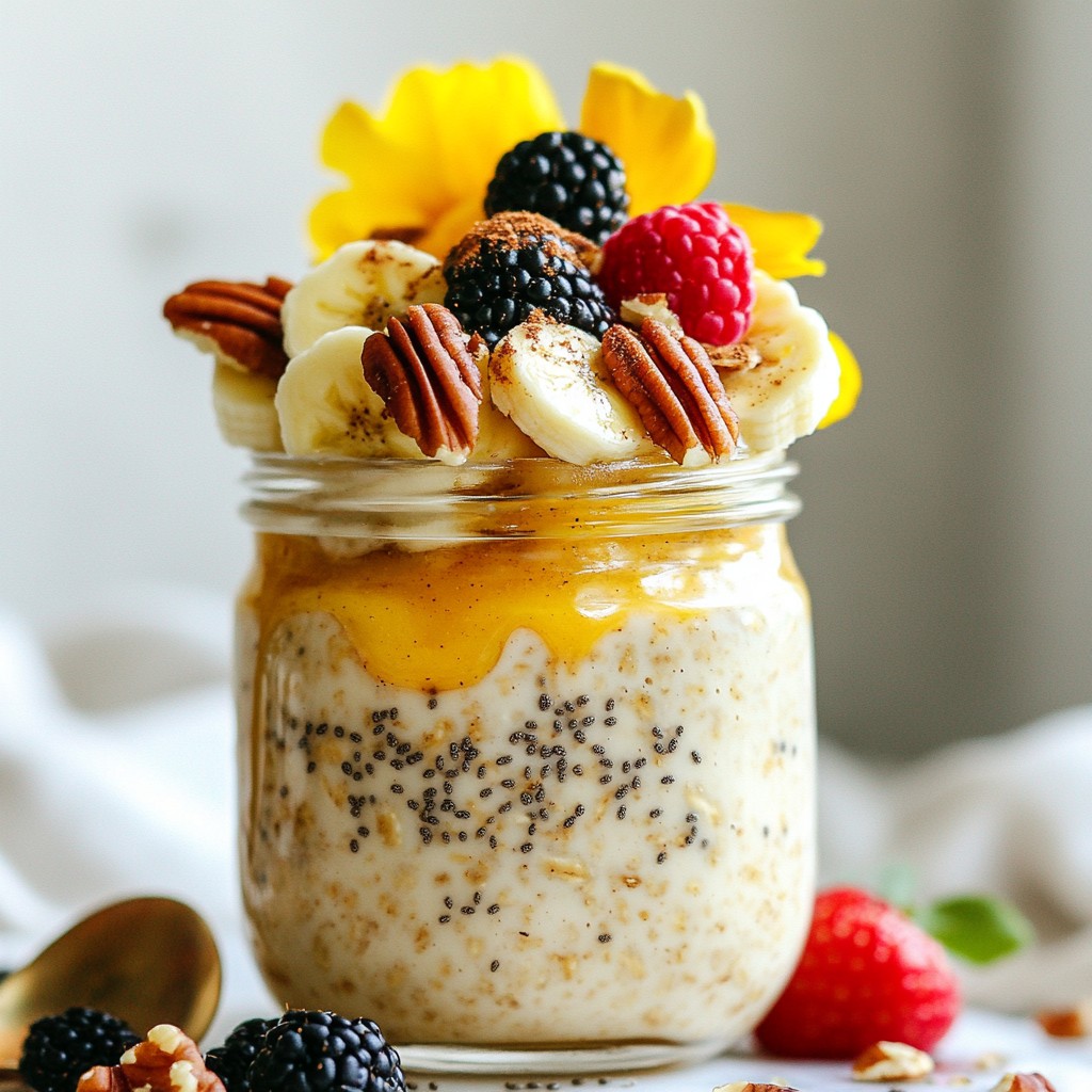 Maple Pecan Overnight Oats Easy and Tasty Recipe