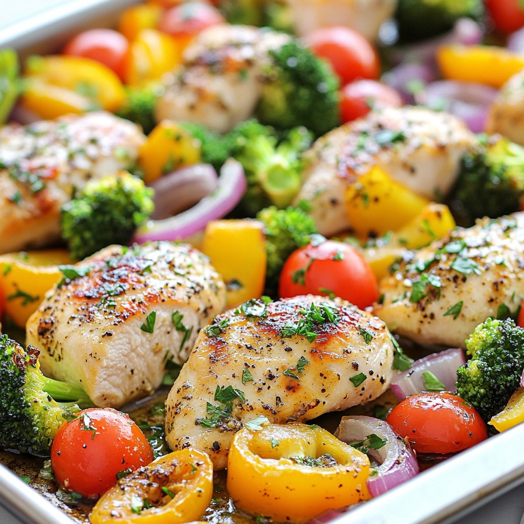 Effortless Sheet Pan Meal Prep Chicken and Veggies Delight