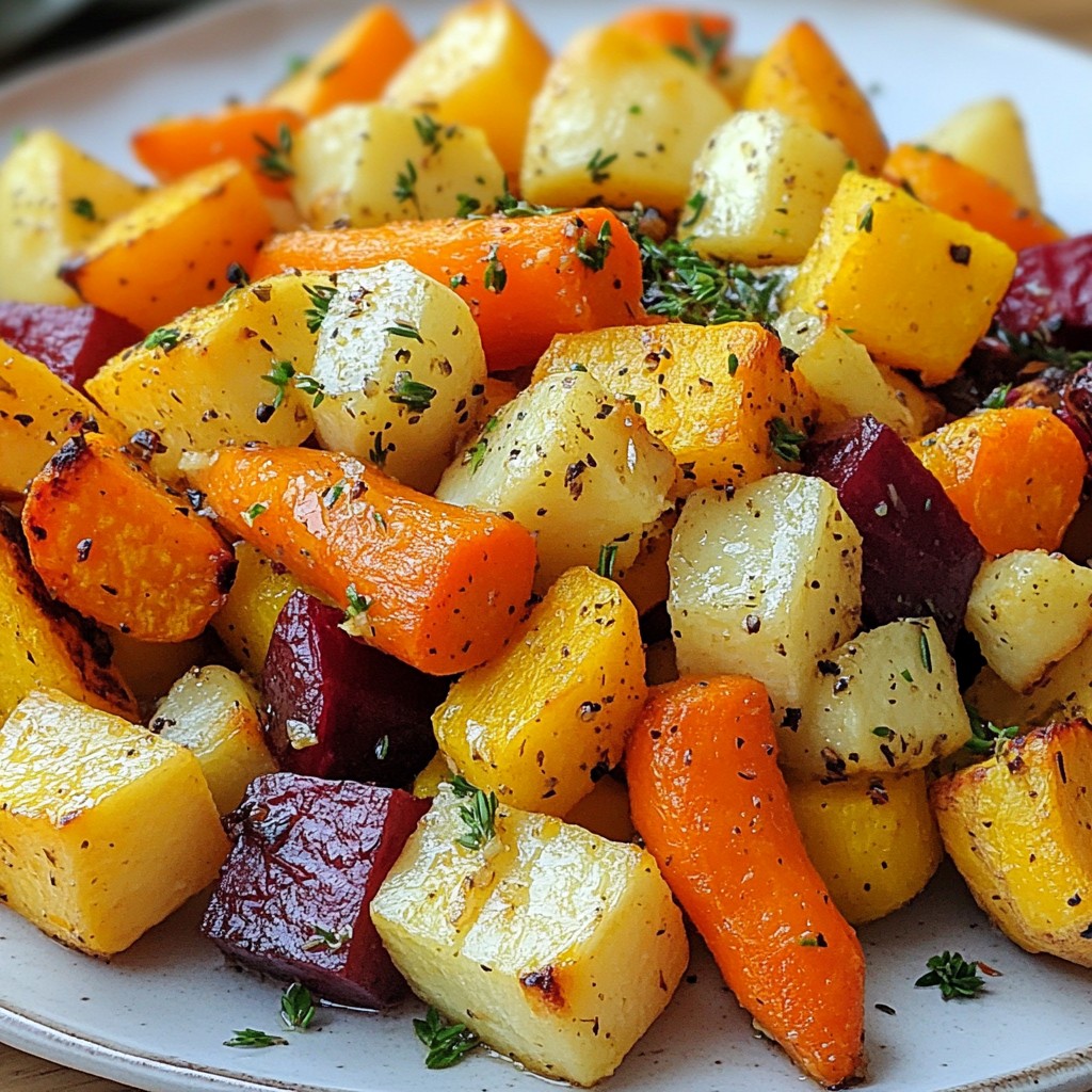 Garlic Butter Roasted Root Vegetables Simple Delight
