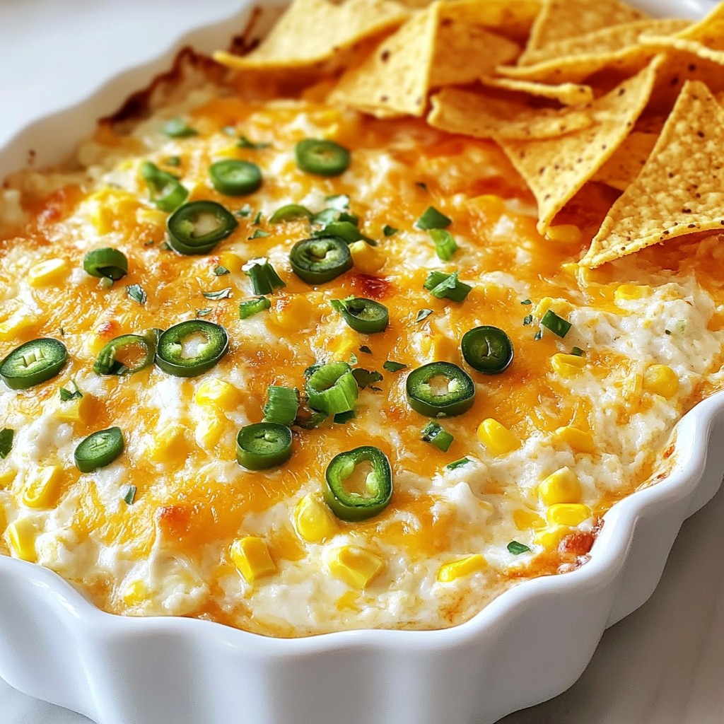 Cheesy Jalapeño Corn Dip Flavorful Party Favorite
