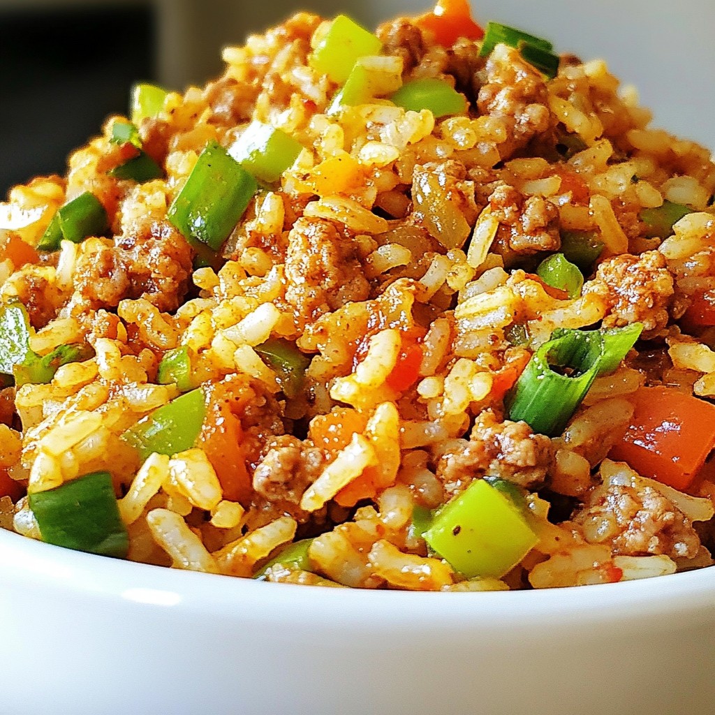 Spicy Cajun Dirty Rice Flavorful and Simple Recipe