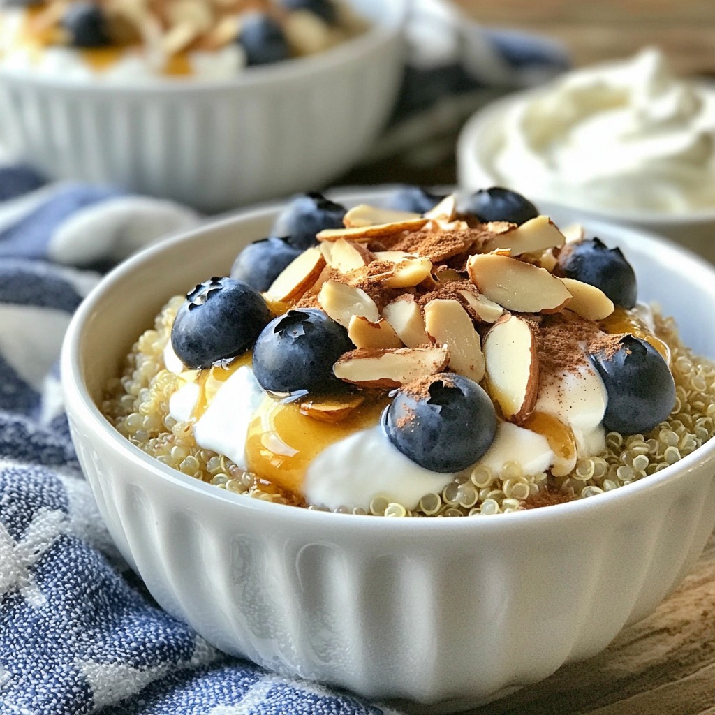Blueberry Almond Breakfast Quinoa Energizing Meal