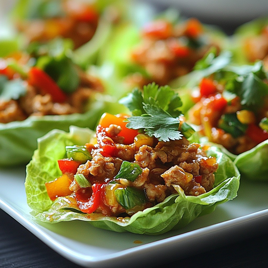 Sweet Chili Chicken Lettuce Cups Flavorful and Fresh