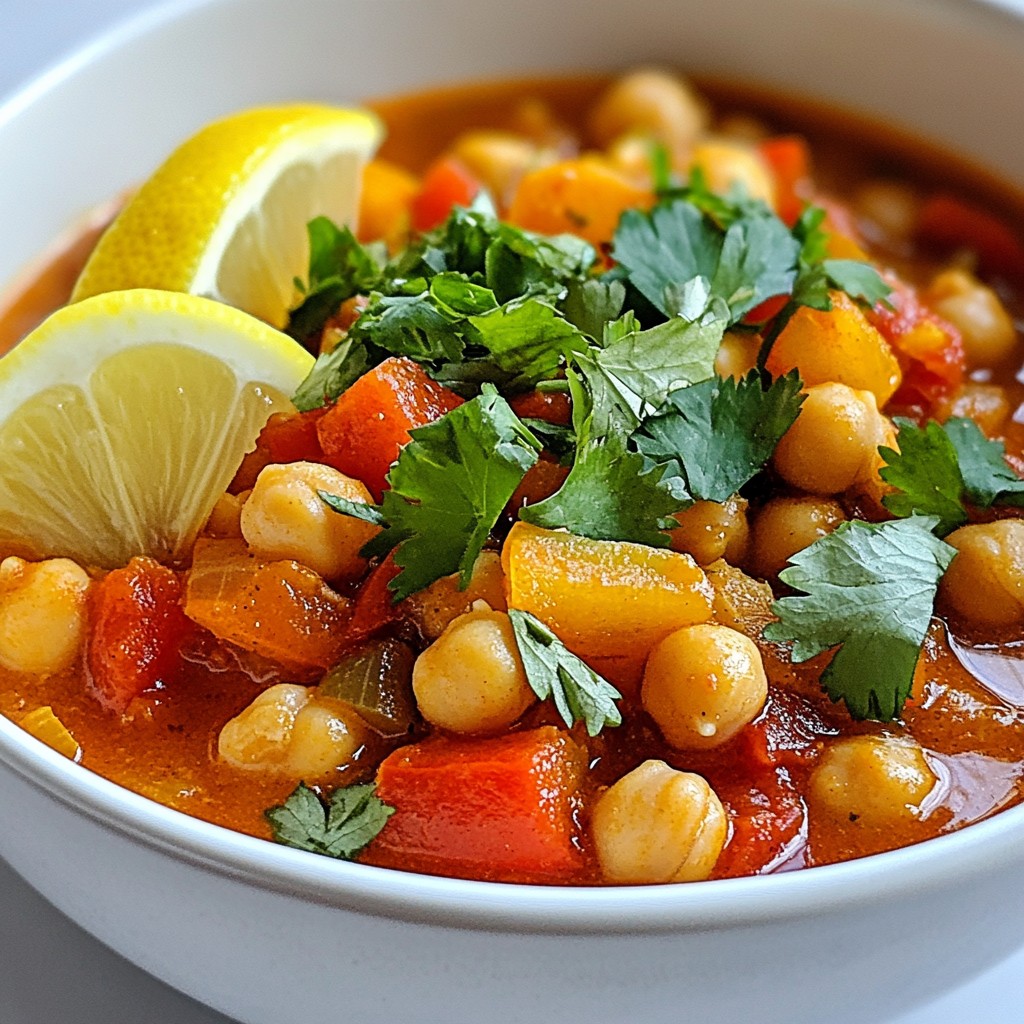 Flavorful One-Skillet Moroccan Spiced Chickpea Stew