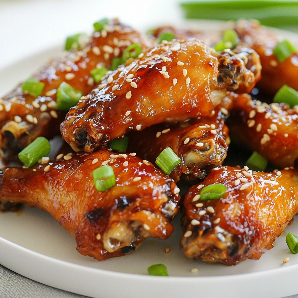 Air Fryer Honey Garlic Wings Crispy and Delicious Dish