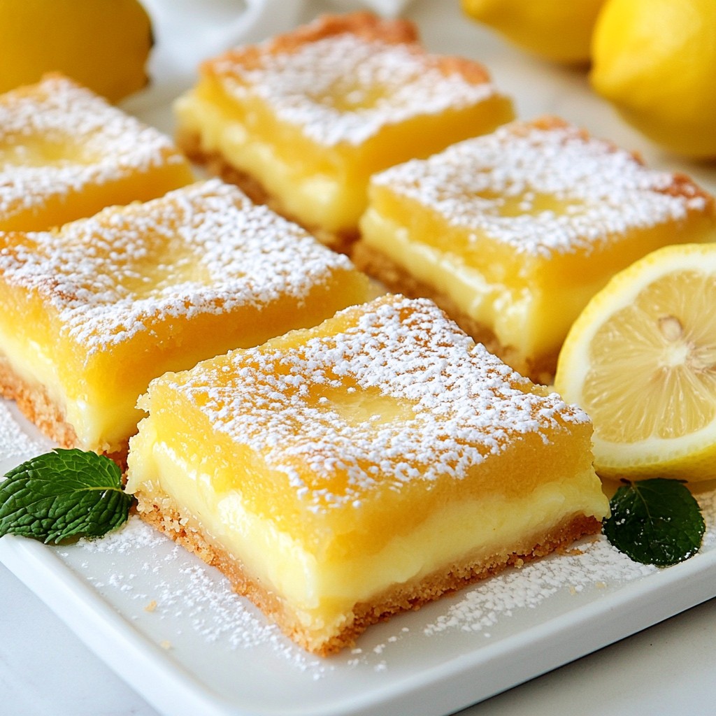 Classic Lemon Bars Tangy and Refreshing Dessert Treat