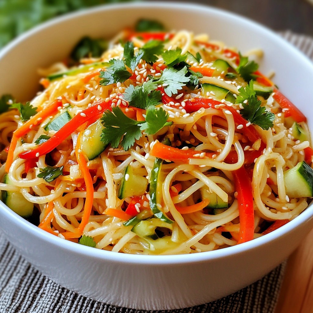 Spicy Sesame Noodle Salad Zesty and Fresh Delight