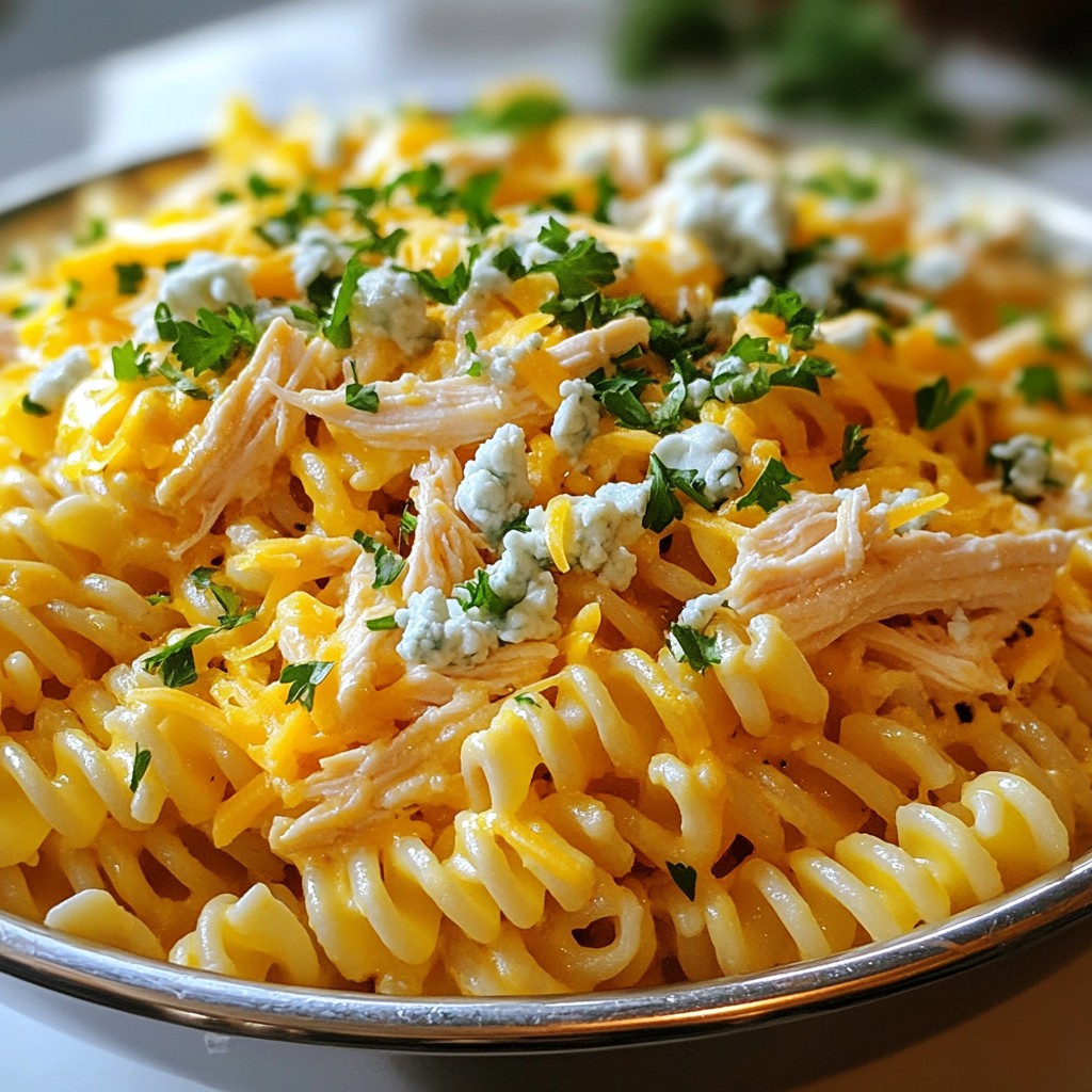 Creamy Buffalo Chicken Pasta Simple and Delicious Meal