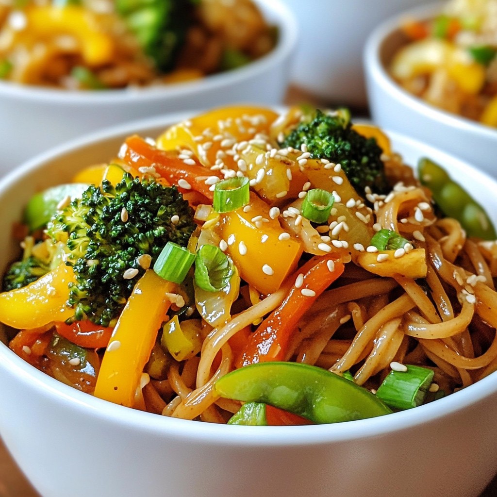 Teriyaki Veggie Noodle Stir-Fry Tasty and Quick Meal
