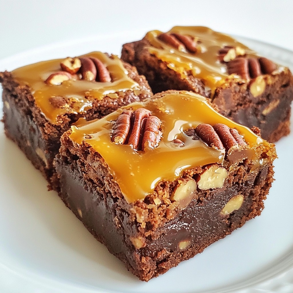 Caramel Pecan Turtle Brownies Irresistibly Rich Treat