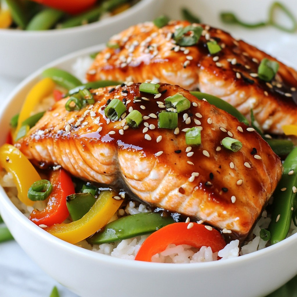 Teriyaki Salmon Rice Bowls Flavorful and Easy Meal