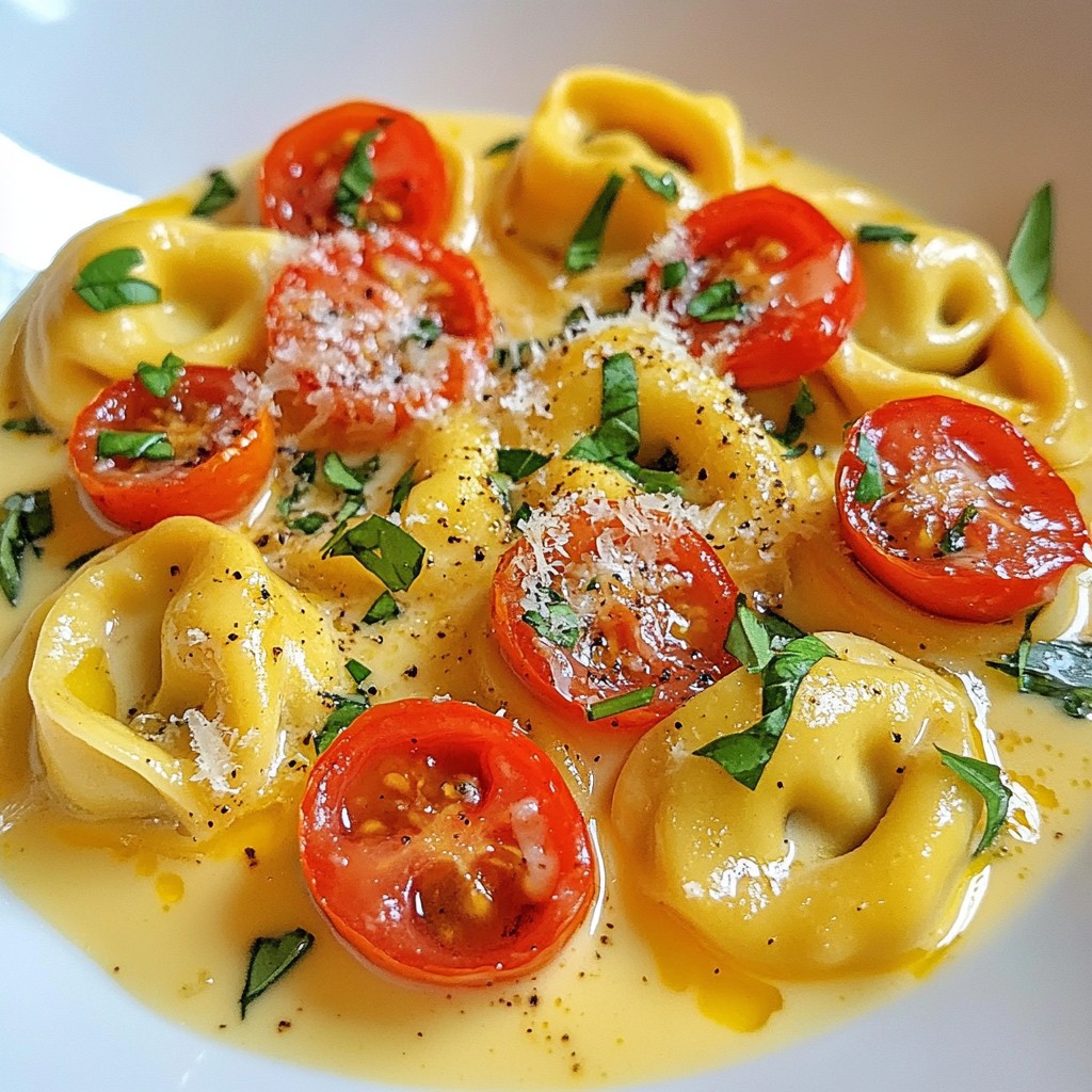 Creamy Tomato Basil Tortellini Simple Dinner Delight