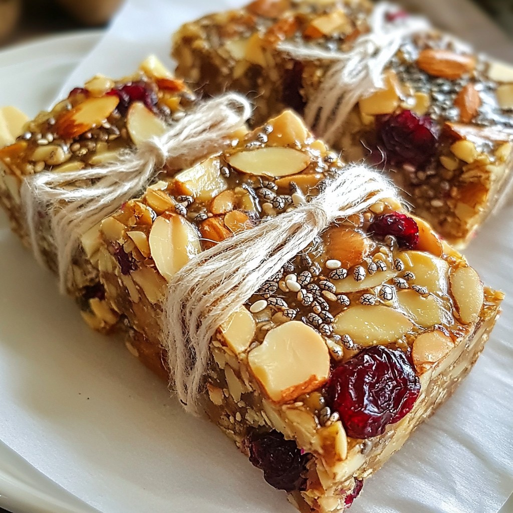 Almond Cranberry Energy Bars Simple and Nutritious Recipe
