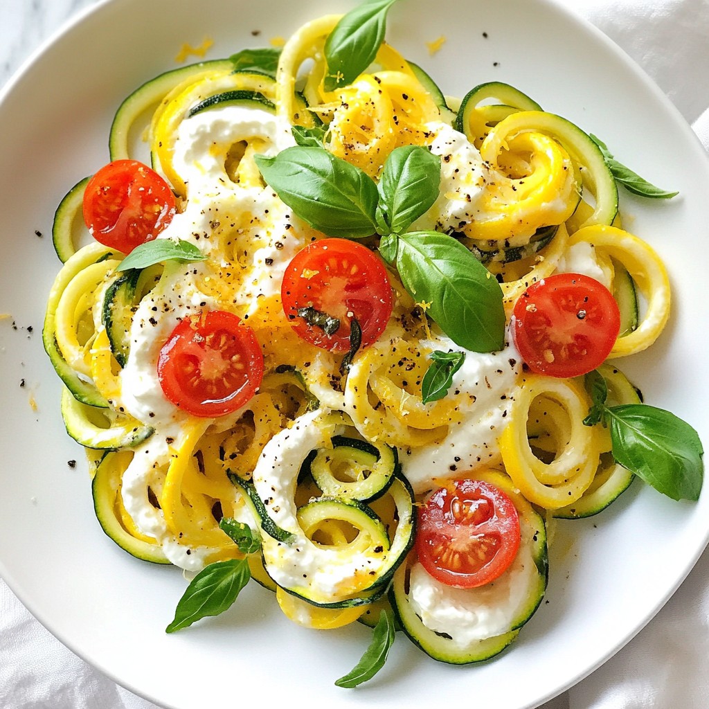 Lemon Ricotta Zucchini Pasta Fresh and Flavorful Dish