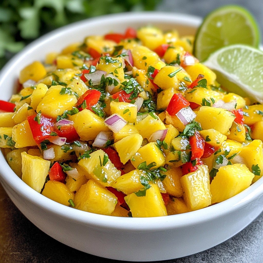 Tropical Mango Pineapple Salsa Fresh and Flavorful Dip
