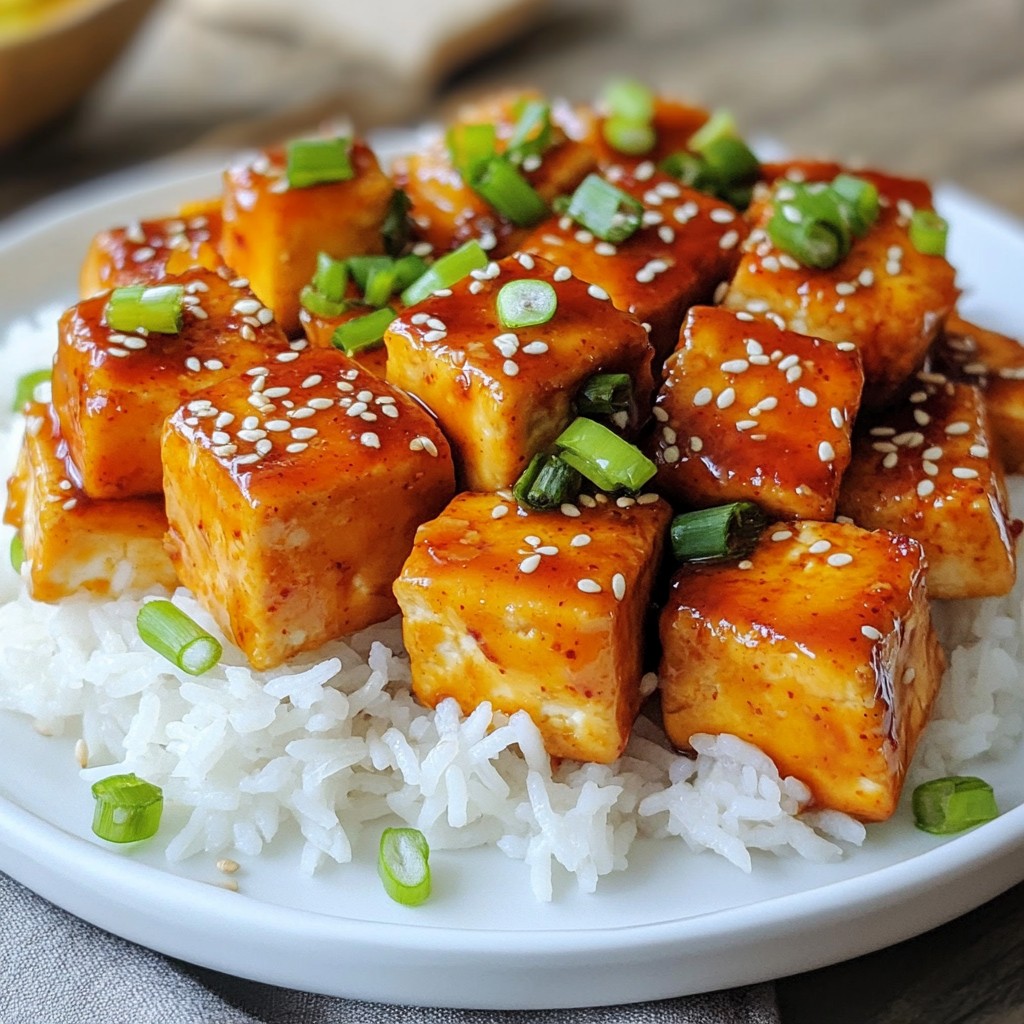 Sweet Chili Glazed Tofu Tasty and Quick Recipe