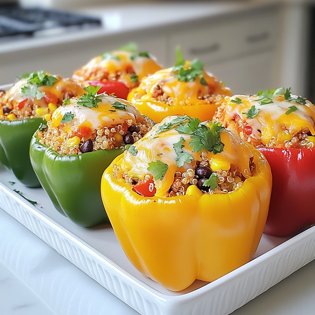 Southwest Chicken Stuffed Bell Peppers Delightful Meal