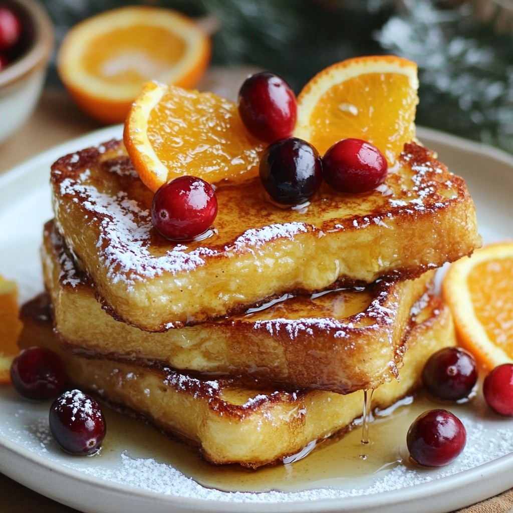 Cranberry Orange Brioche French Toast Delightful Recipe