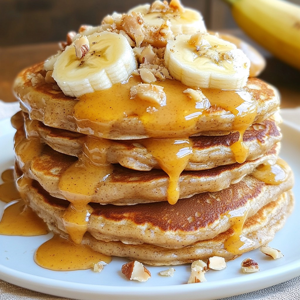 Peanut Butter Banana Oat Pancakes Delicious and Easy