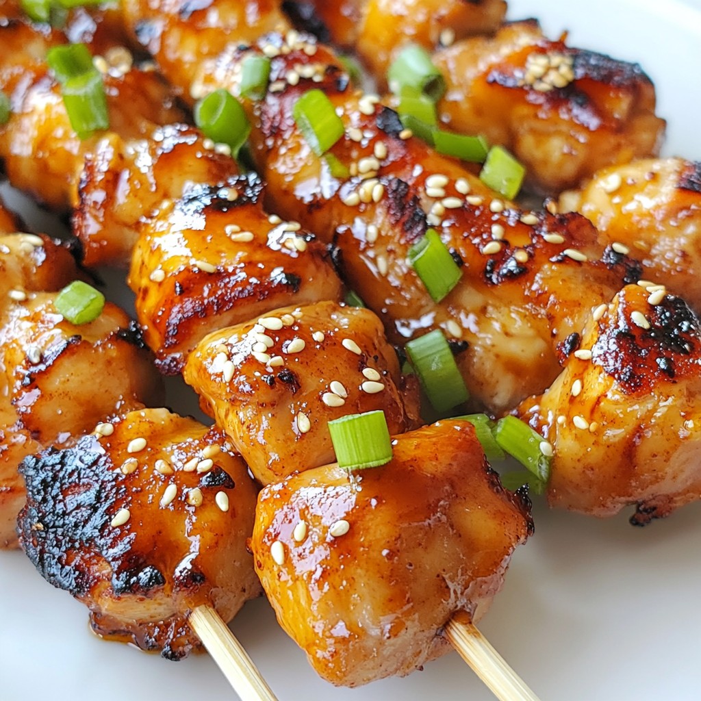 Sriracha Honey Chicken Skewers Simple Flavor Blast