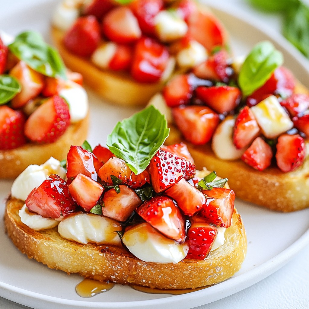 Strawberry Basil Bruschetta Fresh and Simple Delight