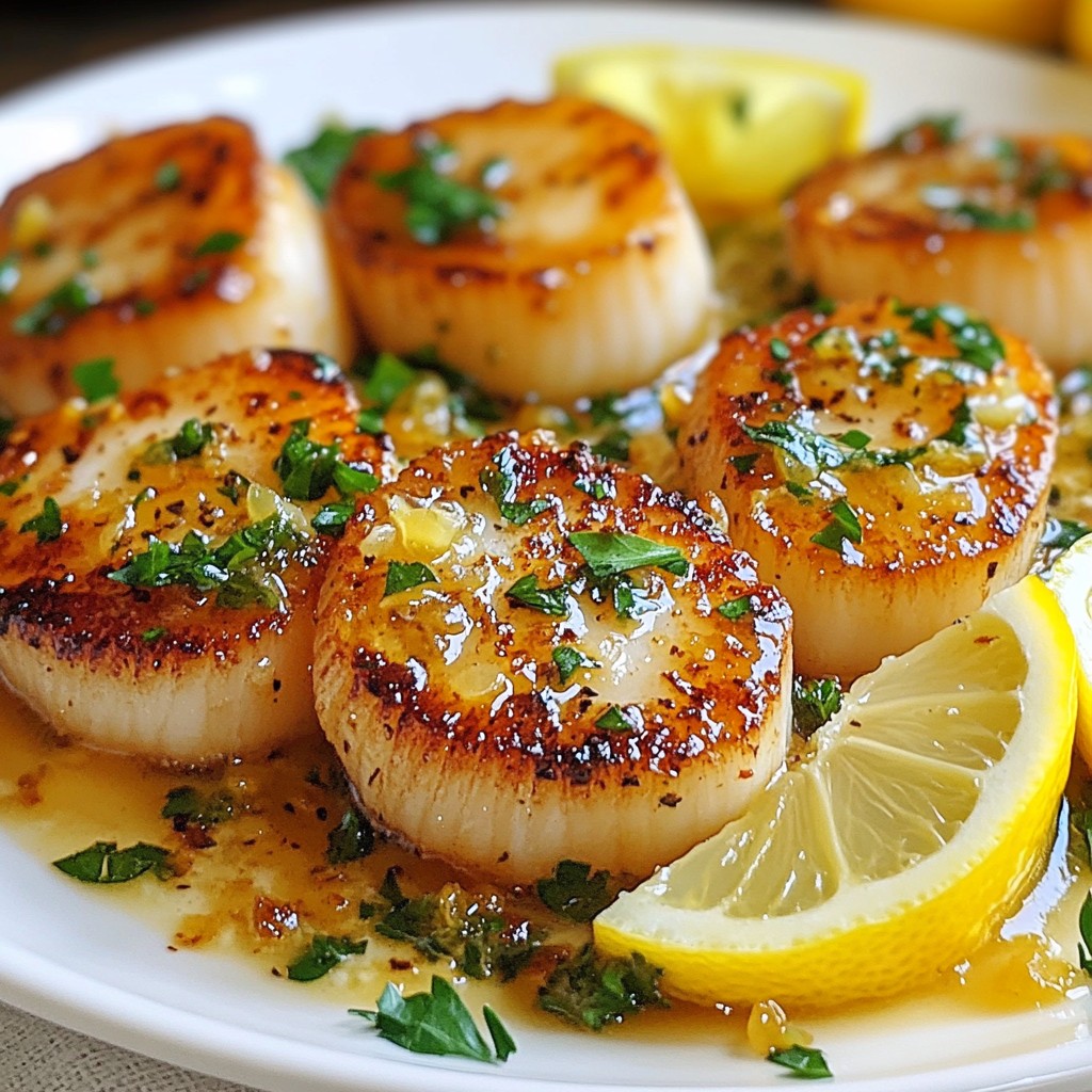 Buttery Lemon Garlic Scallops Easy and Flavorful Dish