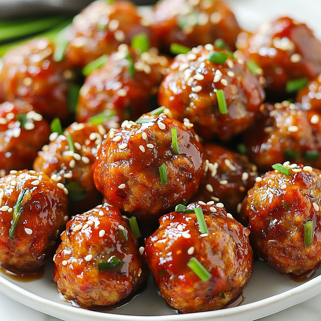 Sweet Chili Garlic Meatballs Flavorful Dinner Recipe