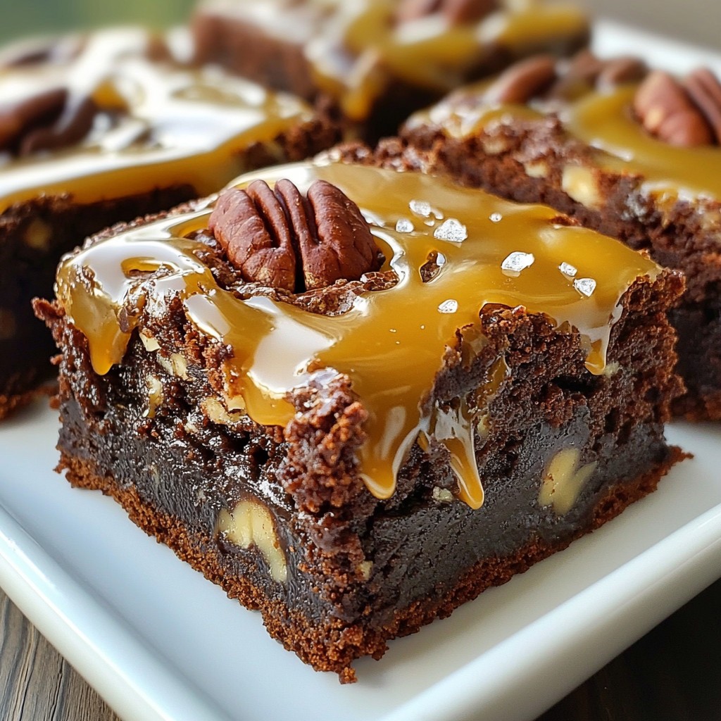 Chocolate Caramel Turtle Brownies Irresistible Treat